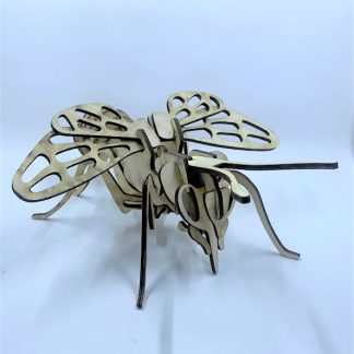 Wooden Laser Cut 3D puzzle, Bumble Bee