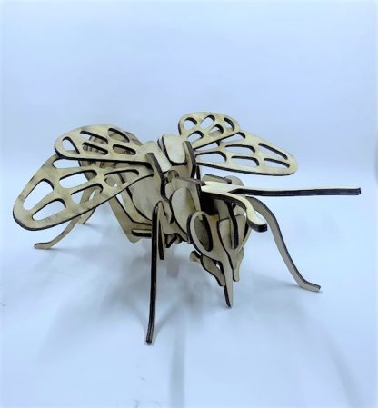 Wooden Laser Cut 3D puzzle, Bumble Bee