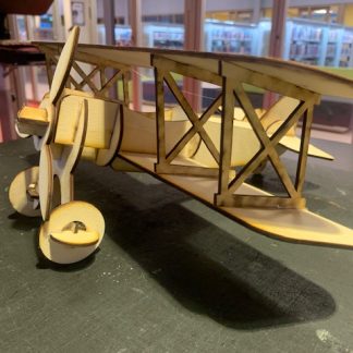 Laser Cut Puzzle, Airplane made of wood