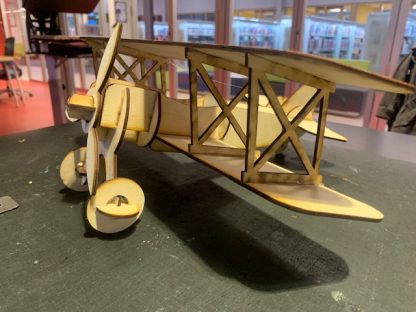 Laser Cut Puzzle, Airplane made of wood