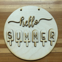 Tinkershop Tutorial: Hello Summer Popsicle Signs